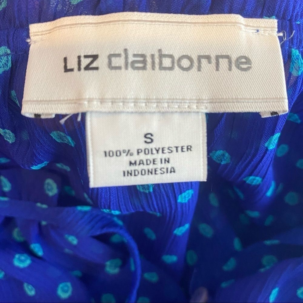 NWT Liz Claiborne Slvless Ruffle Henley sz Small - Picture 6 of 8
